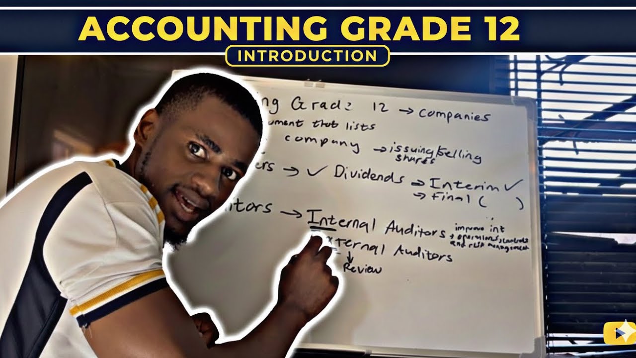 The Class YOU NEED for Grade 12 Accounting Introduction: Companies 