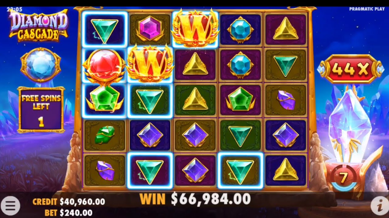 DIMOND CASCADE!! BRAND NEW SLOT!! MEGA BIG WIN!! PRAGMATIC PLAY ✌️