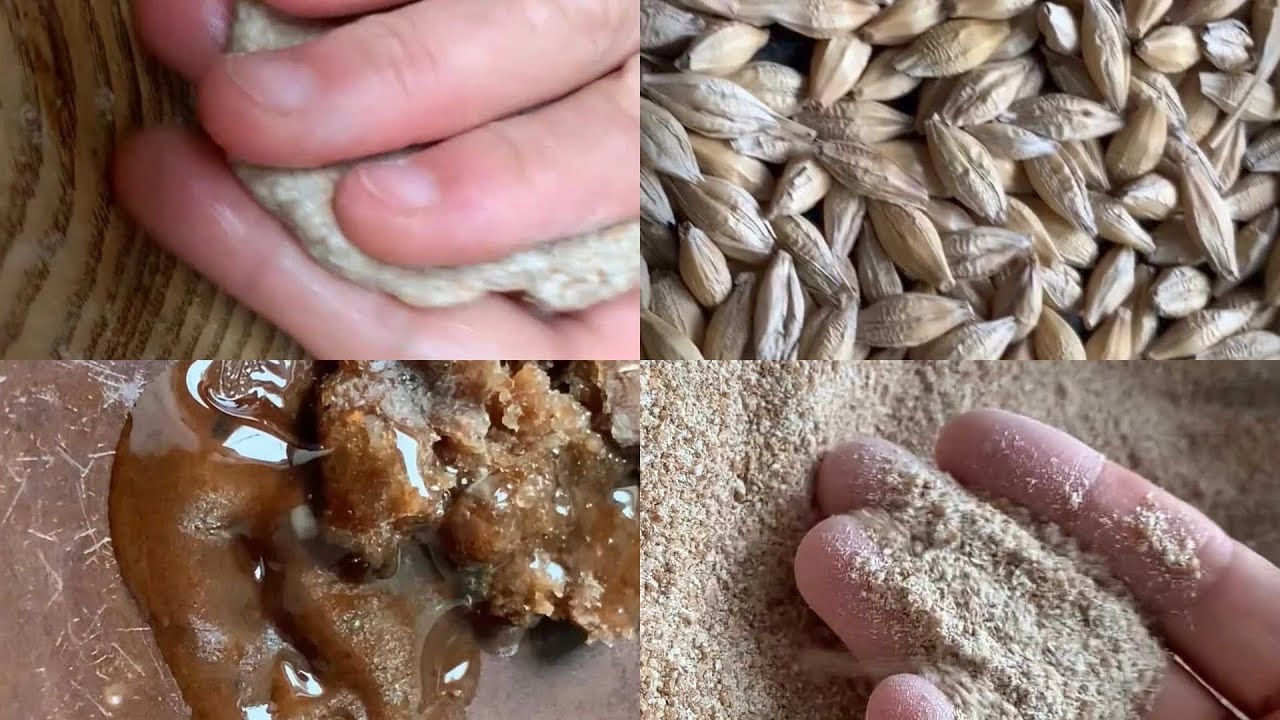 Making iron age style barley bread of Roman legionaries and gladiators