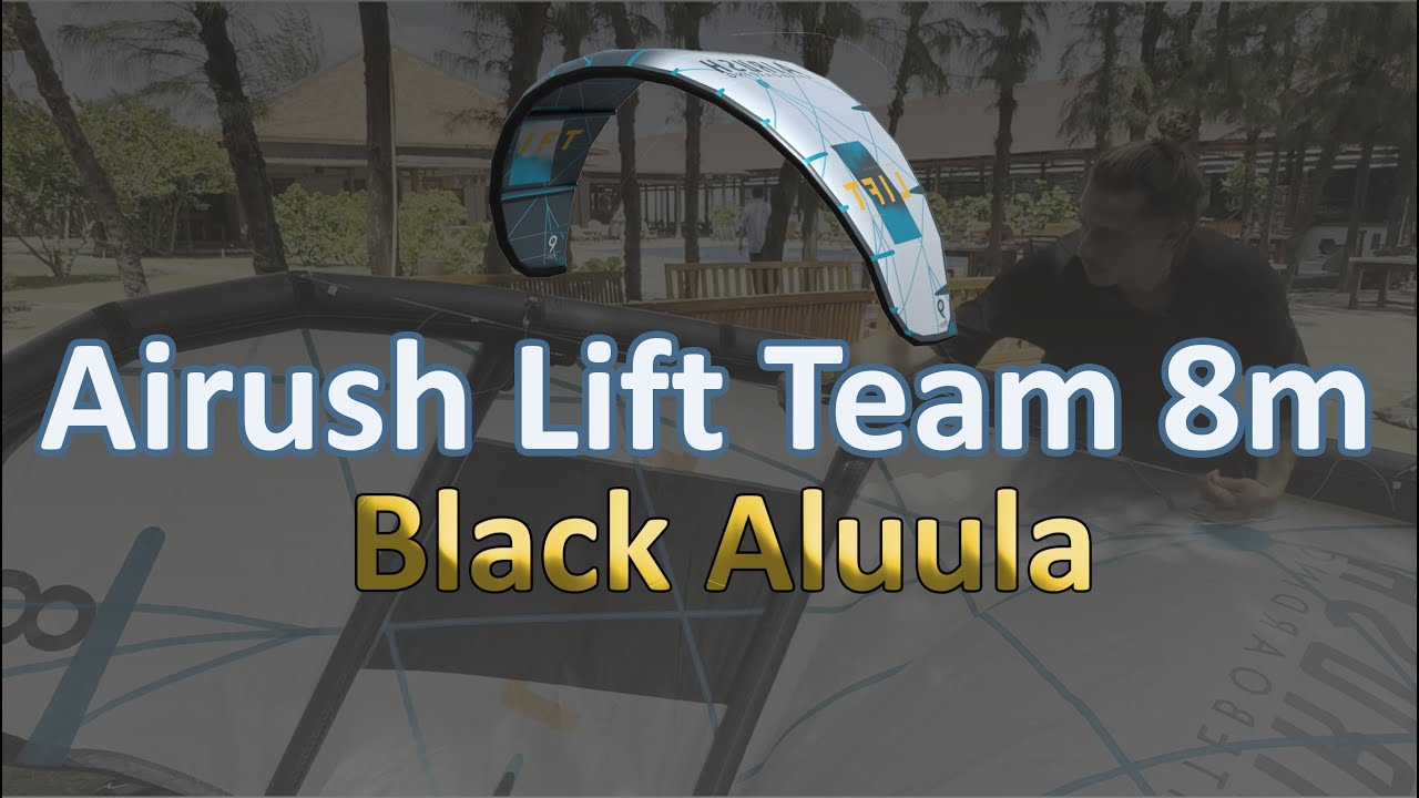 Airush Lift Team 8m kite test | Black Aluula Aeris | тест кайта Айраш Лифт на черной алуле