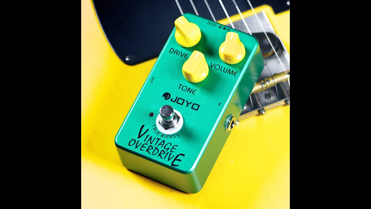 JOYO Vintage Overdrive Classic Tube Screamer Pedal with RC4558 Chip for Electric Guitar Effect