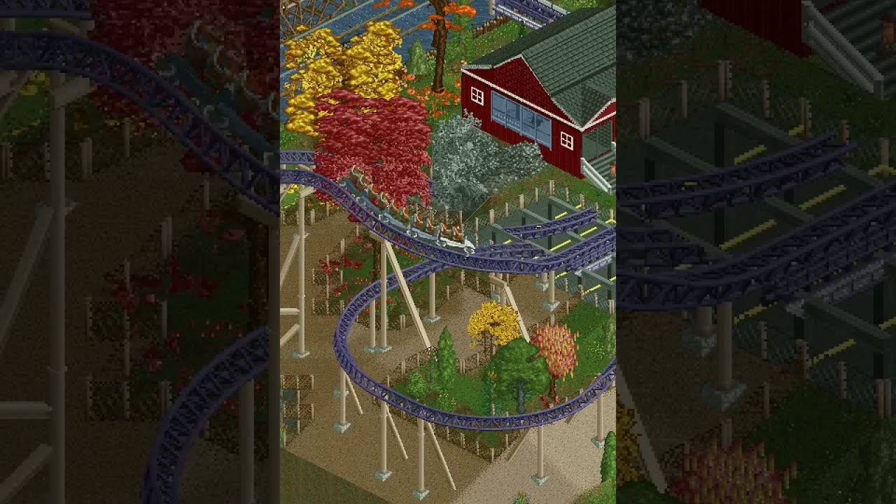 OpenRCT2 Launched Rollercoaster: Autumn's Kiss!