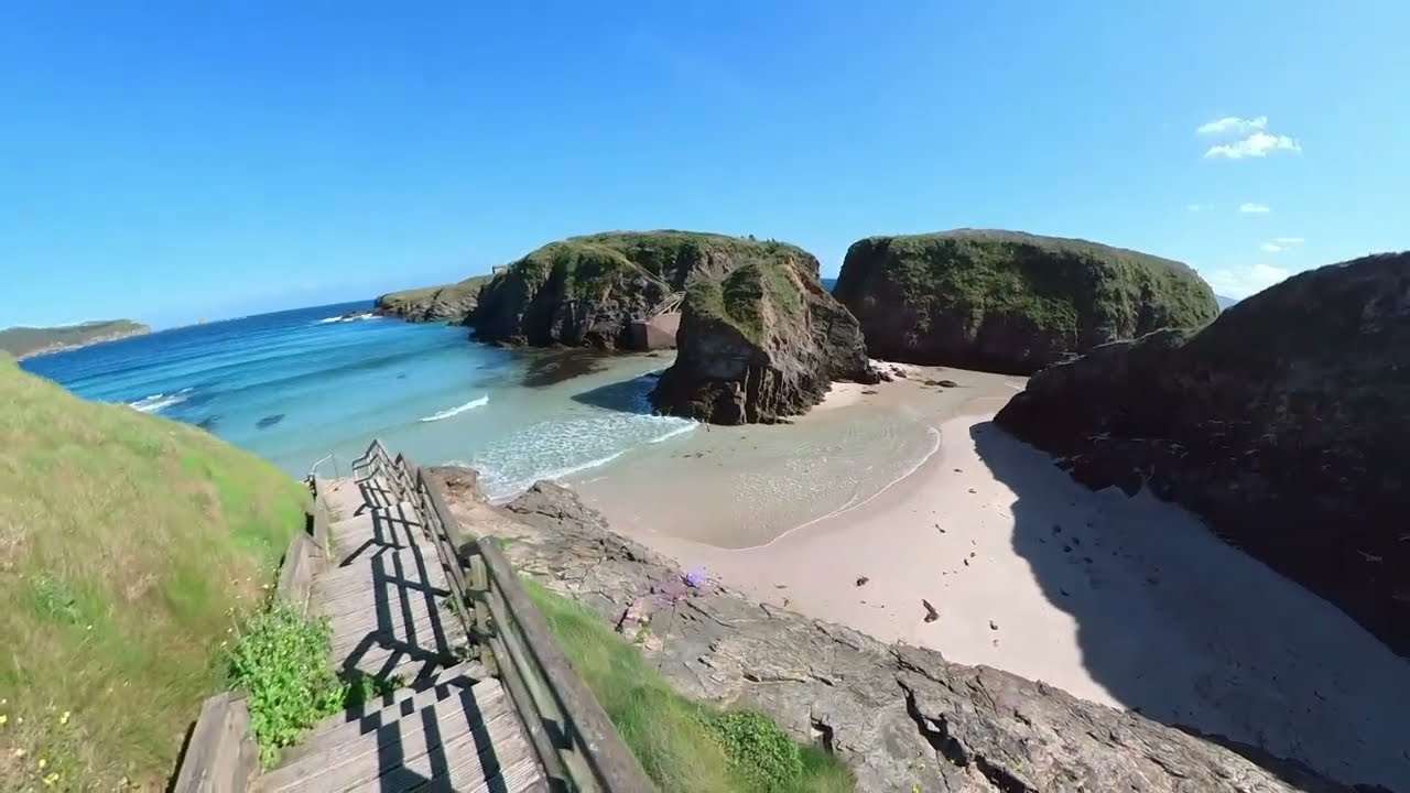Galicia, Spain, landscapes: Playa de Santa Comba