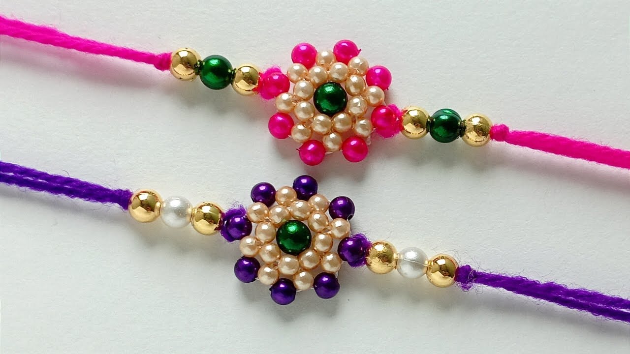 Diy rakhi || how to make rakhi at home easy and beautiful || rakhi making ideas || new design rakhi