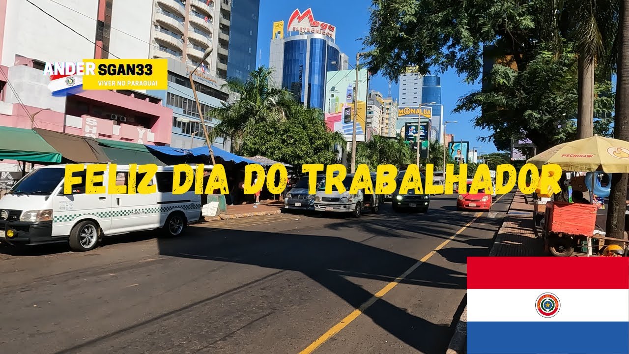 FELIZ DIA DO TRABALHADOR ANDANDO NO MICRO CENTRO EM CIUDAD DEL ESTE #crazyweek #diadotrabalhador 🇵🇾
