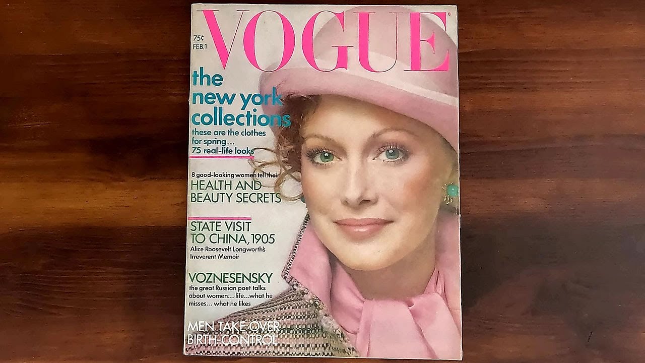 Vogue February 1, 1972 Karen Graham, The New York Collections | ASMR Magazine Flip Through