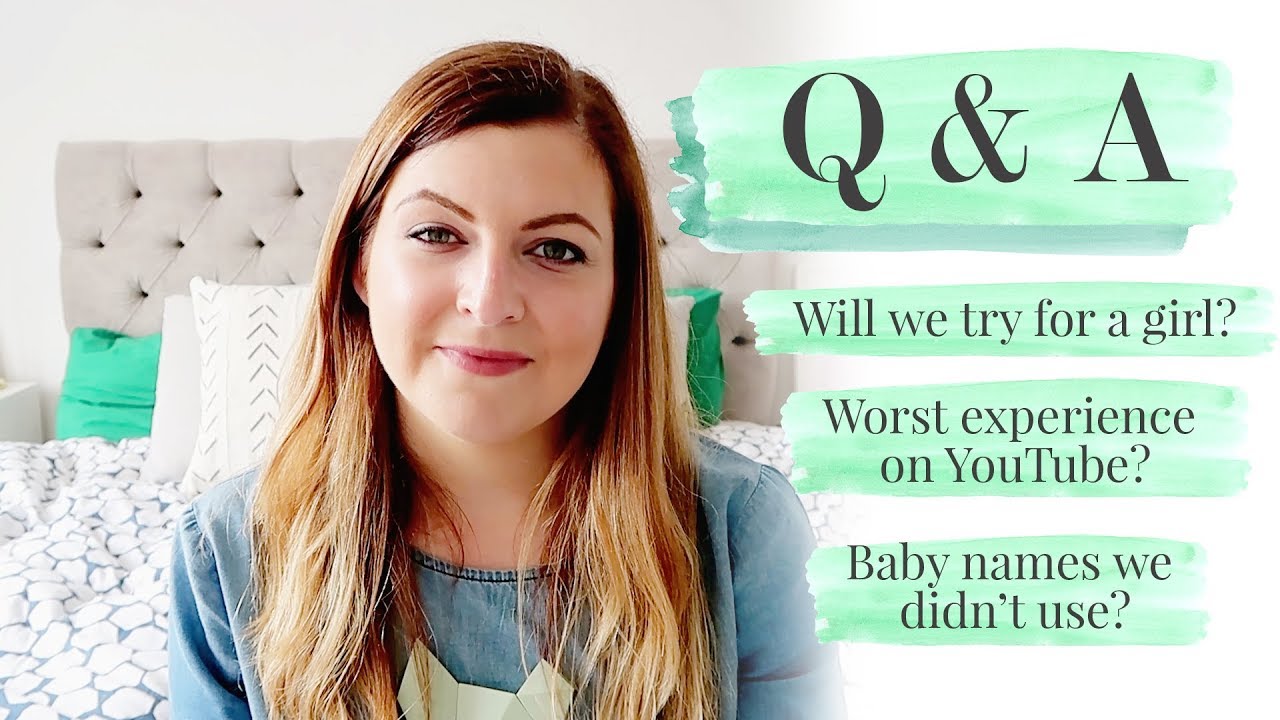 Q&A - Will you try for a girl? Worst experience on YouTube? Baby names we didn't use?
