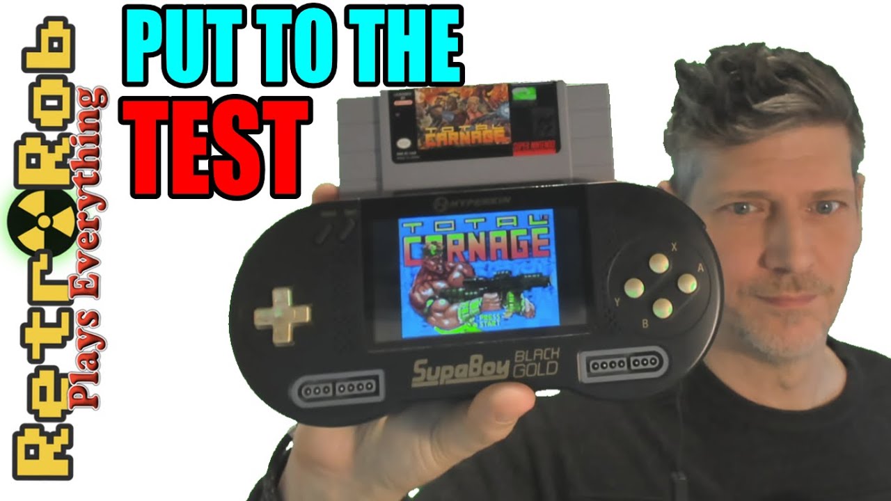 🎮 Hyperkin SupaBoy Black Gold -- Portable SNES! Unboxing, Gameplay and Thoughts 🎮