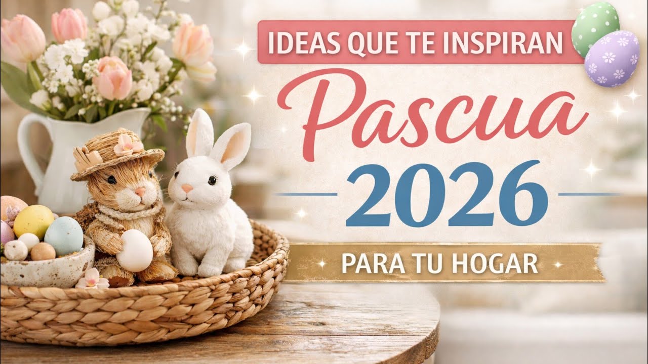 DECORACION DE PASCUA 2026🐰 | TENDENCIA QUE TRANSFORMAM TU HOGAR  CON CALMA Y ESTULO .