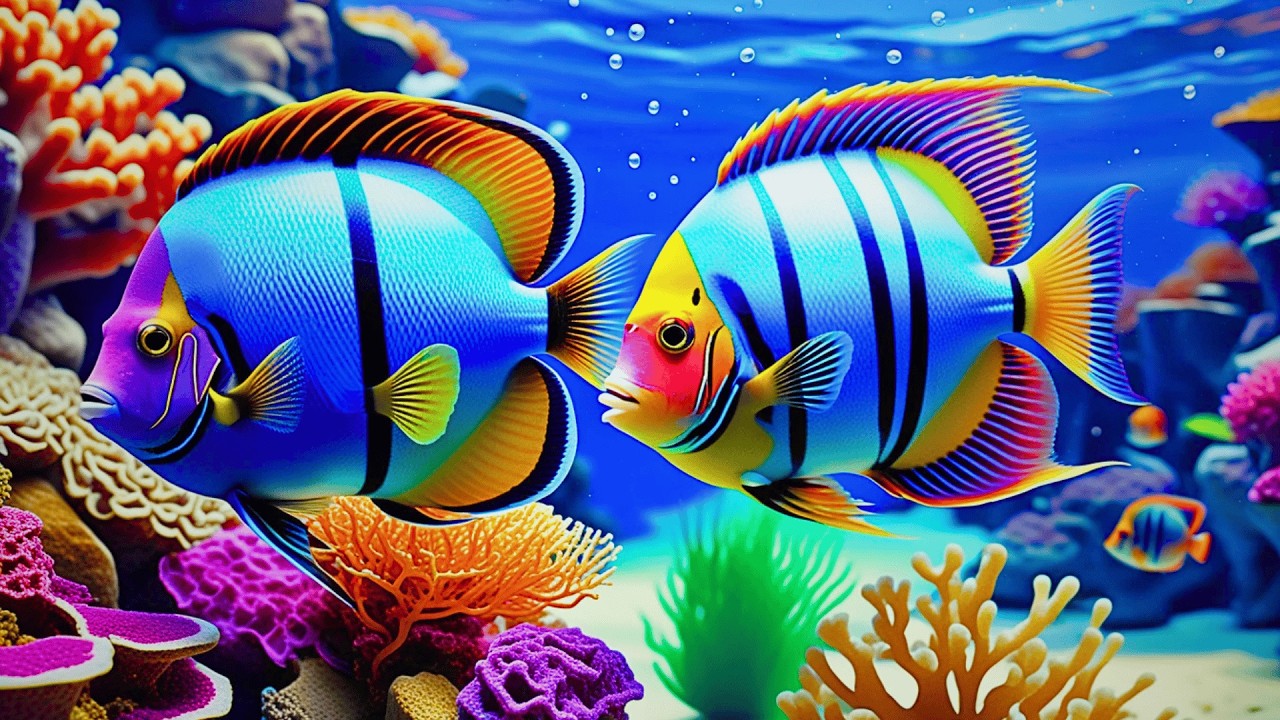 The Best 4K Aquarium 🐠 Dive Into The Mesmerizing Underwater Realm, Sea Jellyfish, Coral Reefs