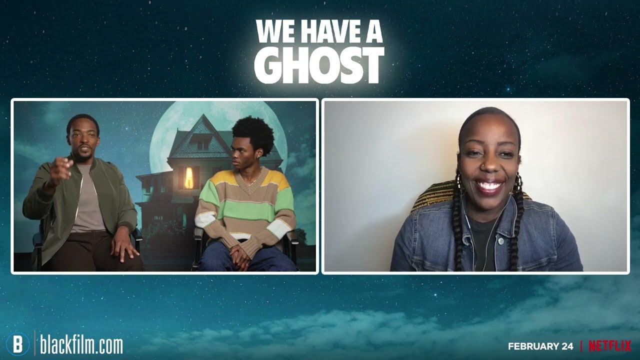 Anthony Mackie and Jahi Winston talk 'WE HAVE A GHOST'! (Netflix)
