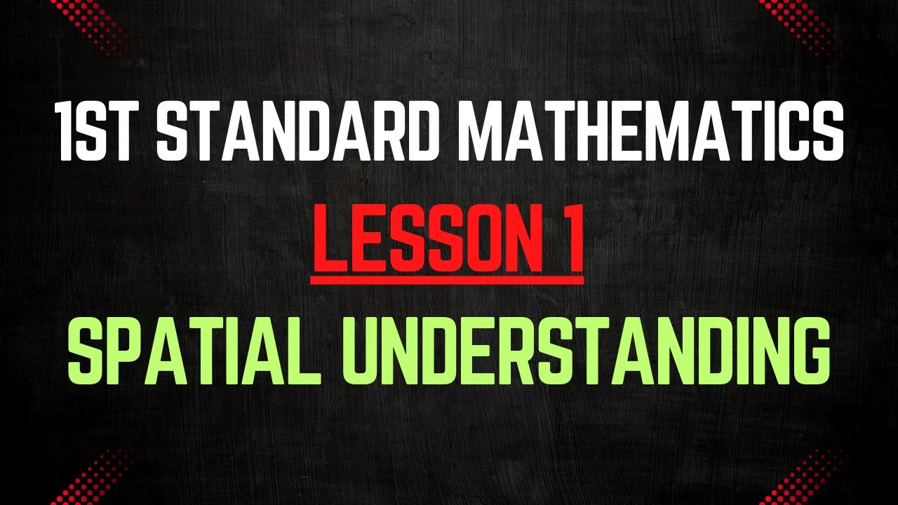 Class 1 Maths Lesson 1 – Spatial Understanding | 1st Standard Mathematics