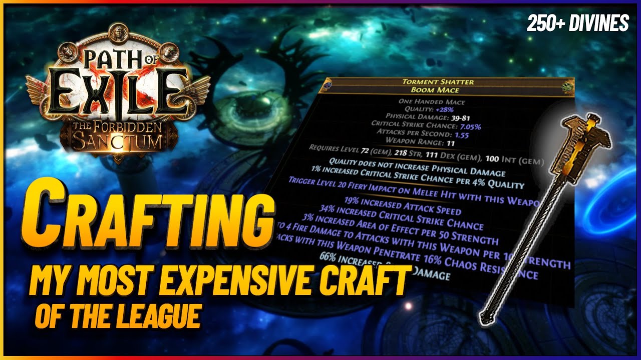 PoE - Crafting a Strength-Stacking Boom Mace - Static Strike Autobomber Build