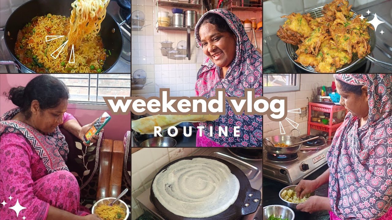 Weekend Vlog 🌼 | Dosa & Kanda Bhajiya | Shehnaz Khan ✨