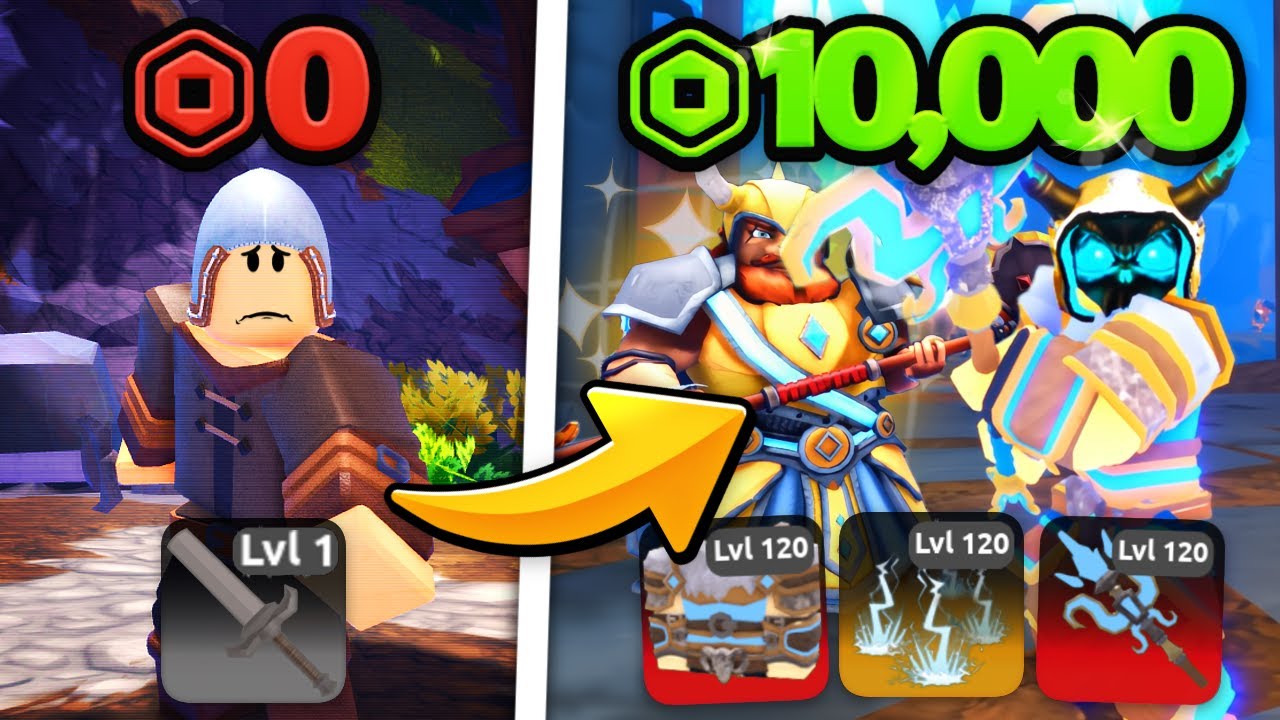 I Spent $10,000 ROBUX To Become OVERPOWERED In Dungeon Heroes