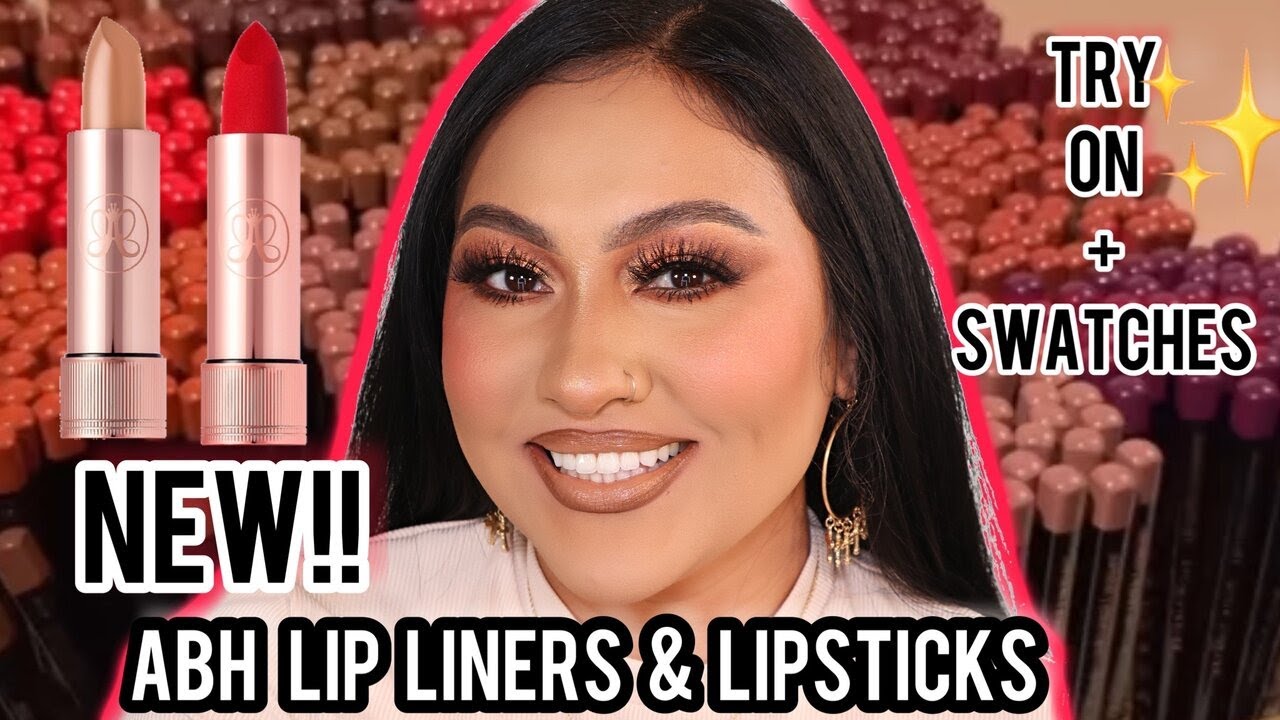 NEW ANASTASIA BEVERLY HILLS LIP LINERS AND LIPSTICKS TRY ON |  SWATCHED | LIP COMBOS | GLAM BY GIGI