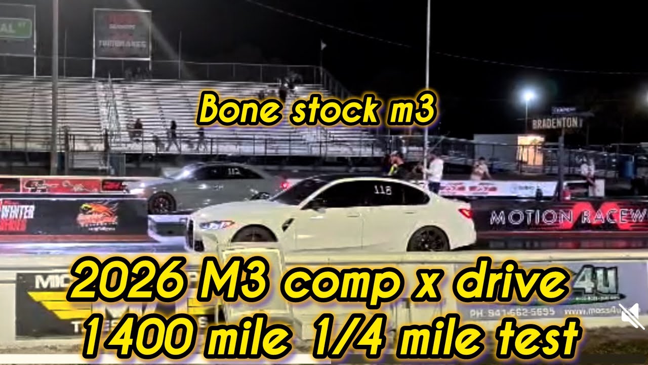 2026 BMW M3 xDrive Quarter Mile Test! (Bradenton Motorsports Park)