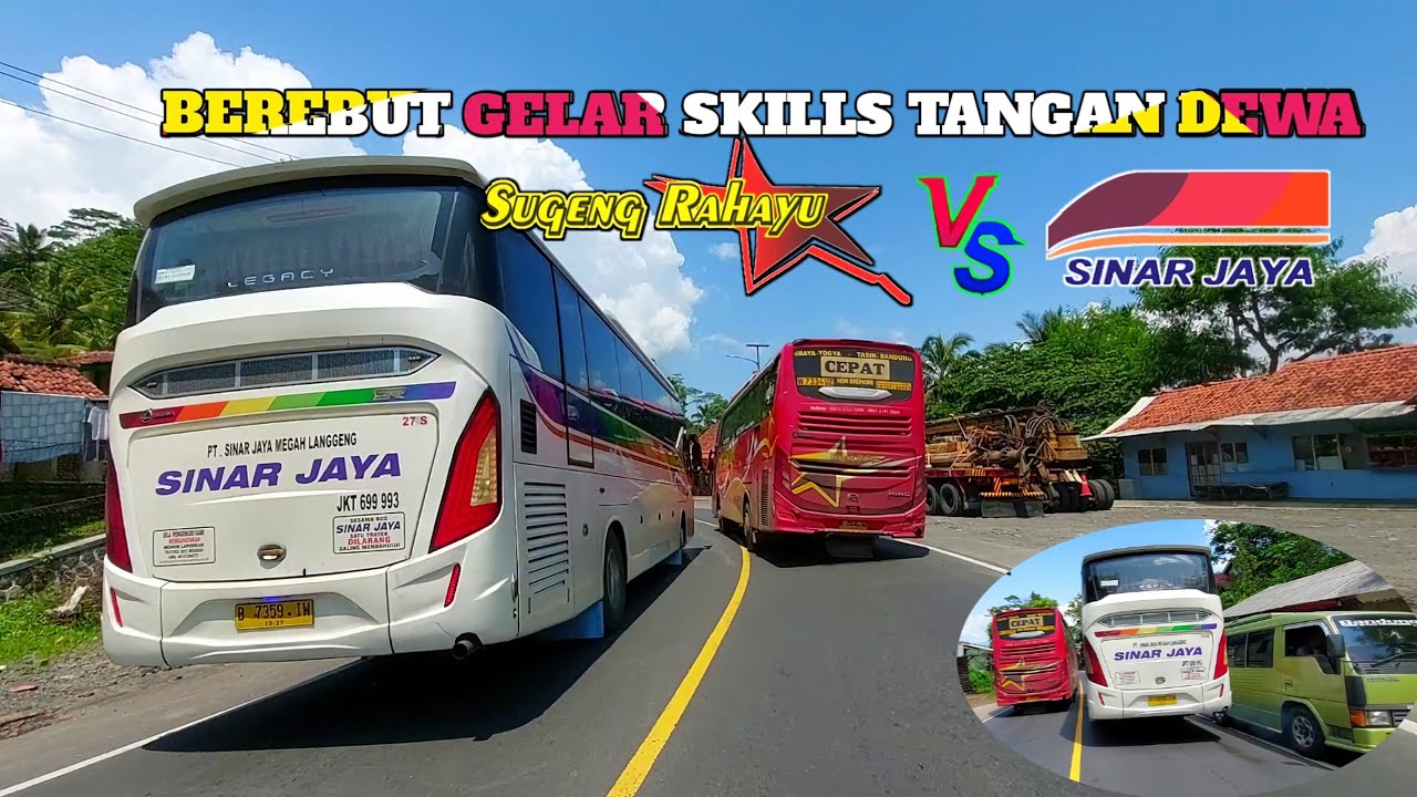 BEREBUT GELAR ‼️skills tangan dewa sugeng rahayu vs bus sinarjaya