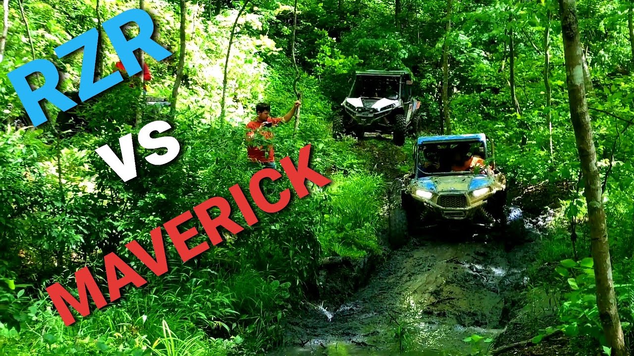 Maverick vs RZR 1000 in the Mud