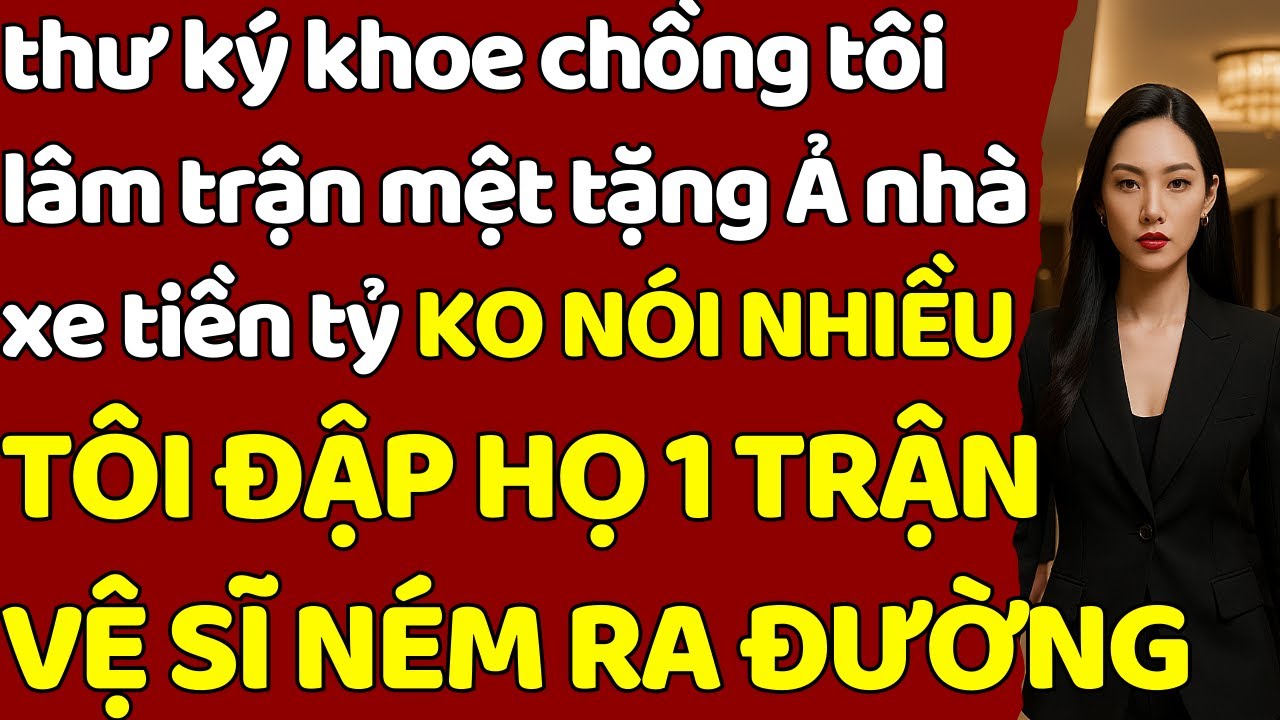 thư ký khoe chồng tôi lâm trận mệt tặng Ả nhà xe tiền tỷ KO NÓI NHIỀU TÔI ĐẬP HỌ 1TRẬN NÉM RA ĐƯỜNG