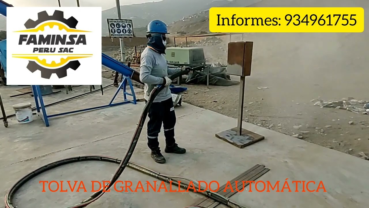 Tolva de arenado o granallado
