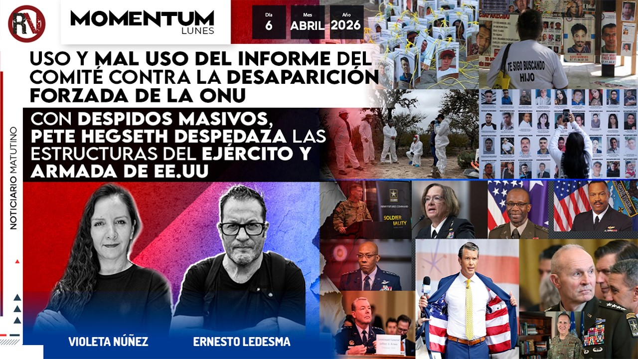 Mal uso del informe contra la desaparici&oacute;n/ EUA: Pete Hegseth despedaza estructuras del ej&eacute;rcito