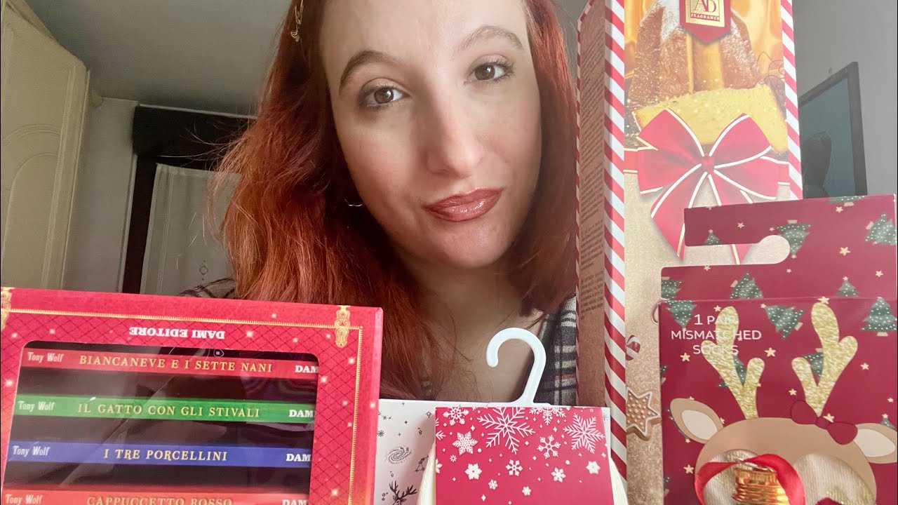 Asmr ita* IDEE REGALO NATALE* show and tell natalizio* OnlyRED ASMR