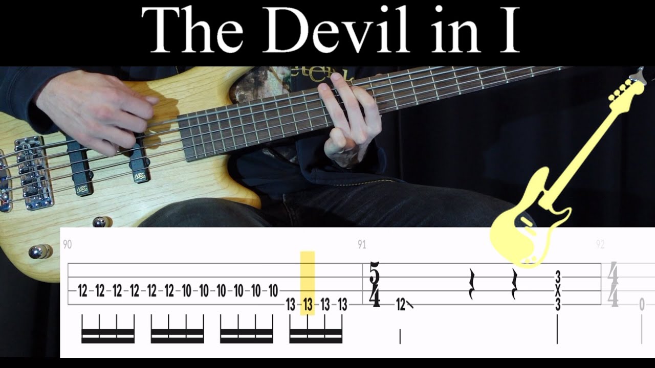 The Devil in I (Slipknot) - (BASS ONLY) Bass Cover (With Tabs)