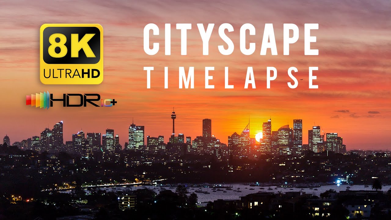 8K (HDR) Cityscape Timelapse
