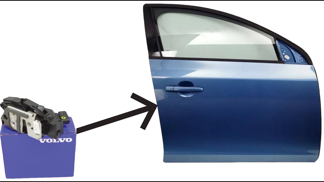 Volvo door lock; front door V60 and S60