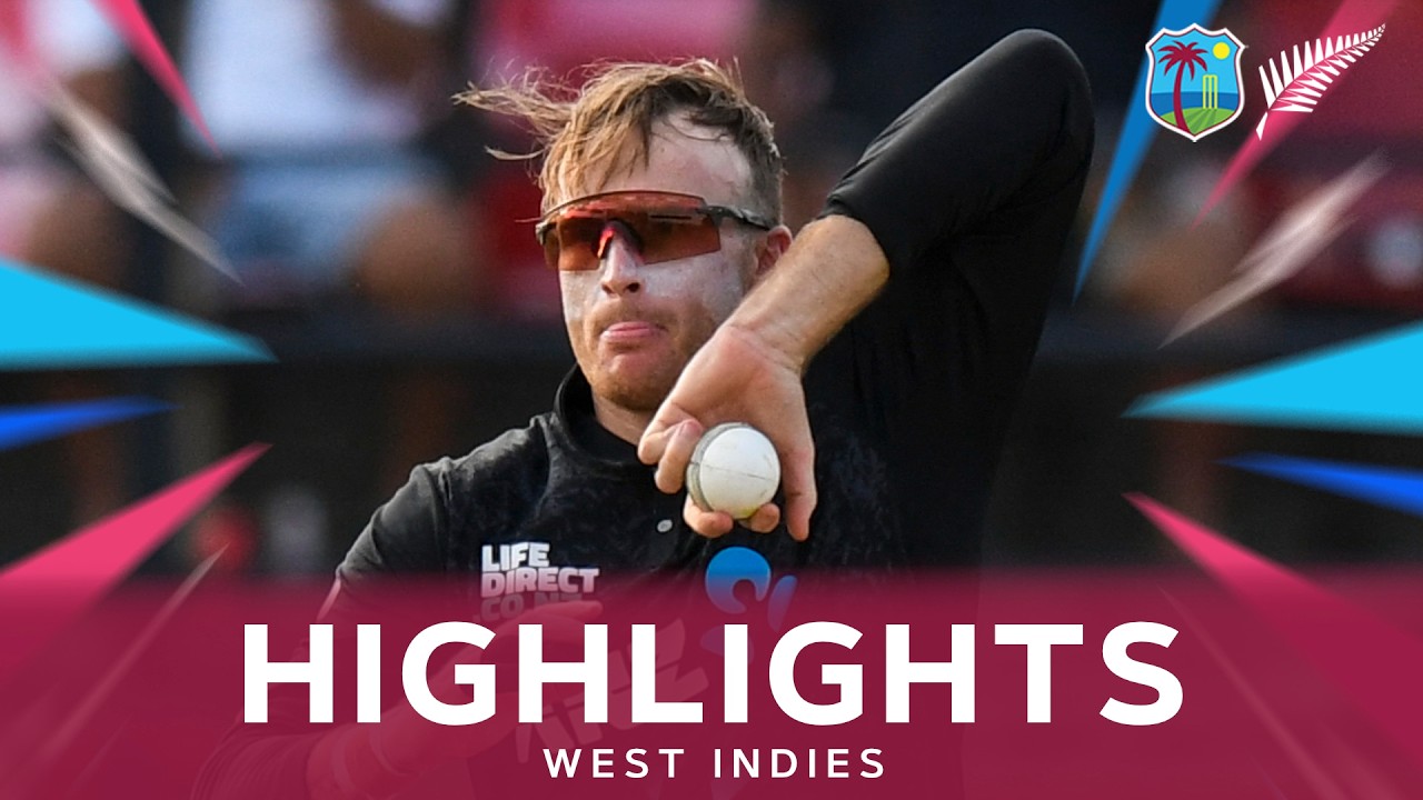 Jayden Lennox Takes 5 Wickets | Highlights | West Indies v New Zealand | 2nd ODI
