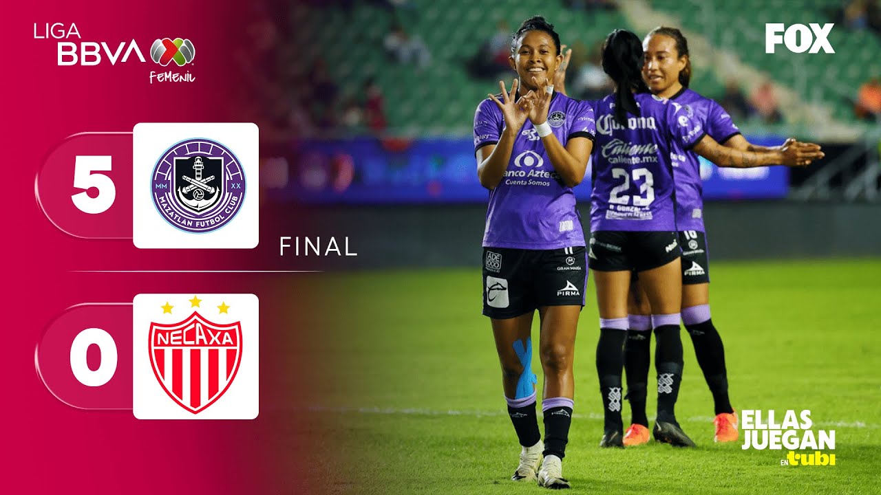 MAZATLÁN 5-0 NECAXA | RESUMEN | LIGA MX FEMENIL | CLAUSURA 2026 | JORNADA 6