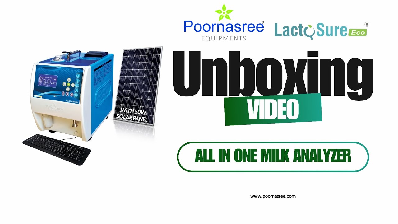 LactoSure Eco DS Unboxing 🥛 | Solar-Powered Milk Analyzer by Poornasree Equipments