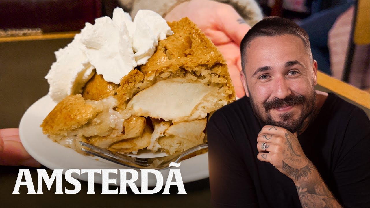 EXPERIMENTAMOS A MELHOR TORTA DE MAÇÃ DE AMSTERDAM!