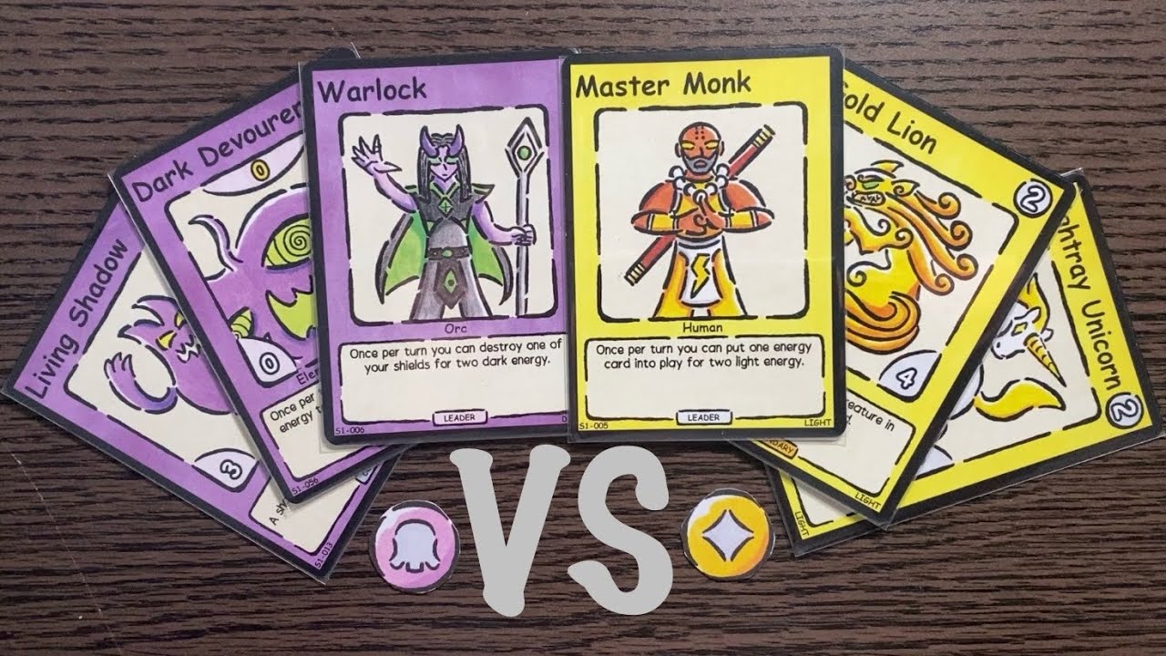 Zumoners Battle Video. Mono Dark vs Mono Light. #htcg #homemade #cardgame #tcg 