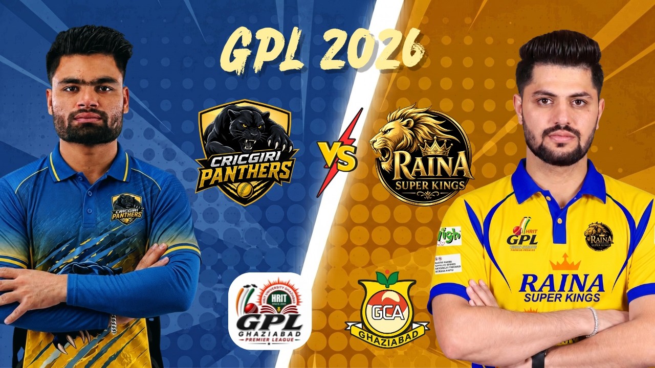 LIVE | GPL Match No. 5 | Cricgiri Panthers vs Raina Superkings