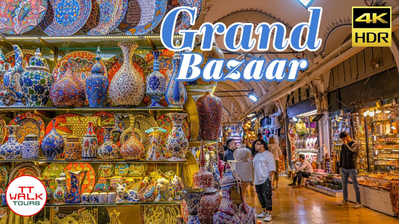 Grand Bazaar Walking Tour Istanbul | 4K UHD HDR