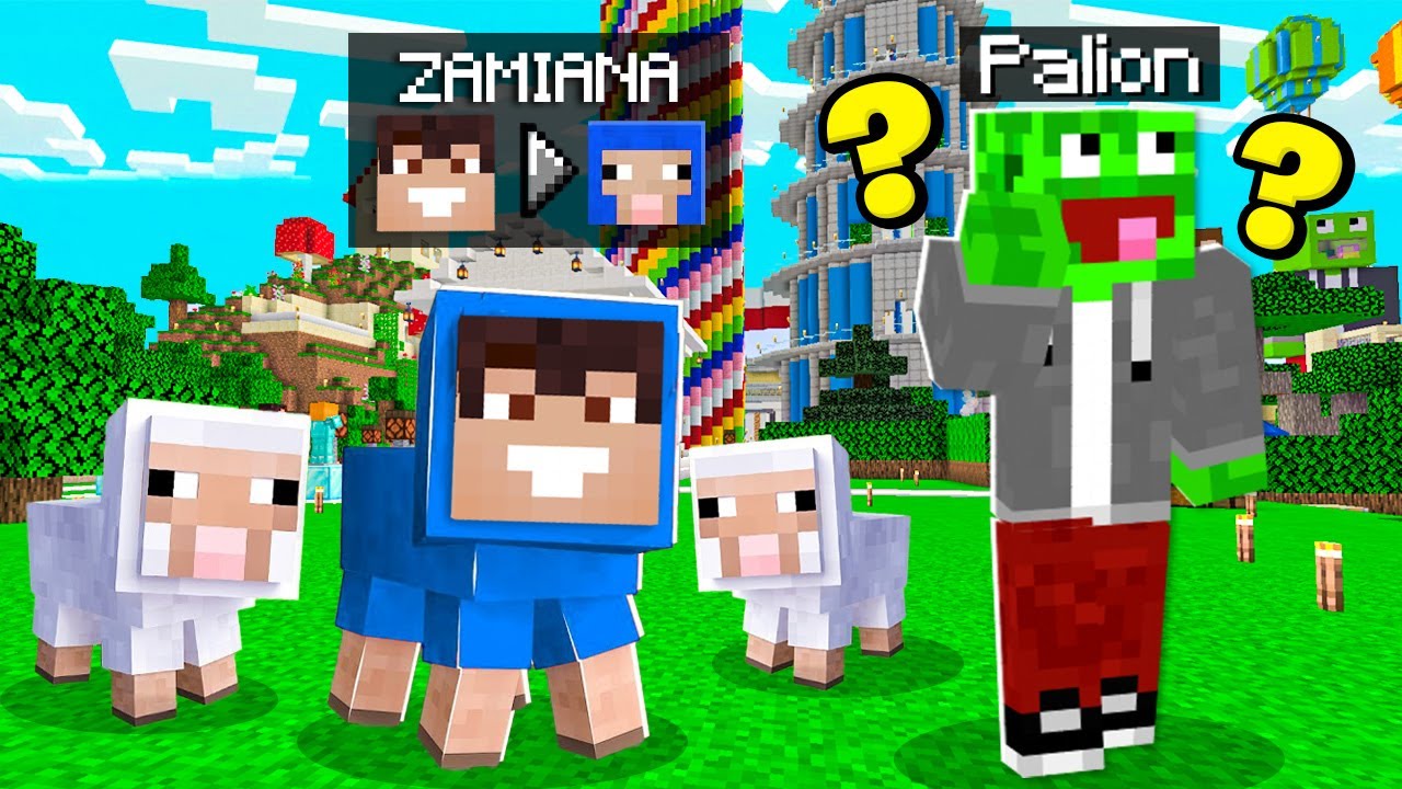 OSZUKUJE w CHOWANYM Przebrany za MOBY w Minecraft!
