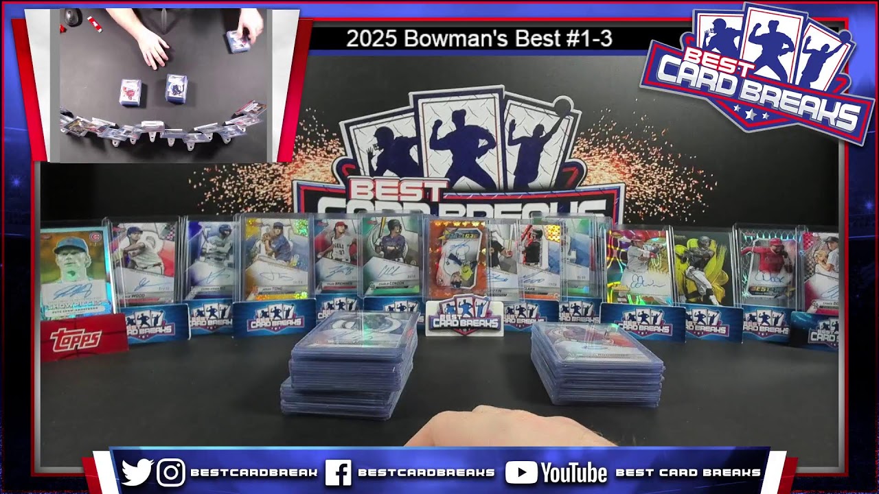 2025 Bowman's Best #1-3 - THREE CASE Pick Your Player- 3/12/26