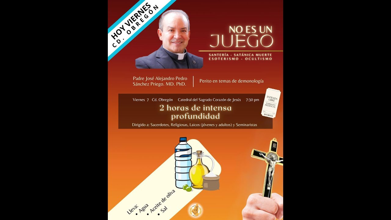 Charla: NO ES UN JUEGO. Santería - Satánica Muerte - Esoterismo - Ocultismo.