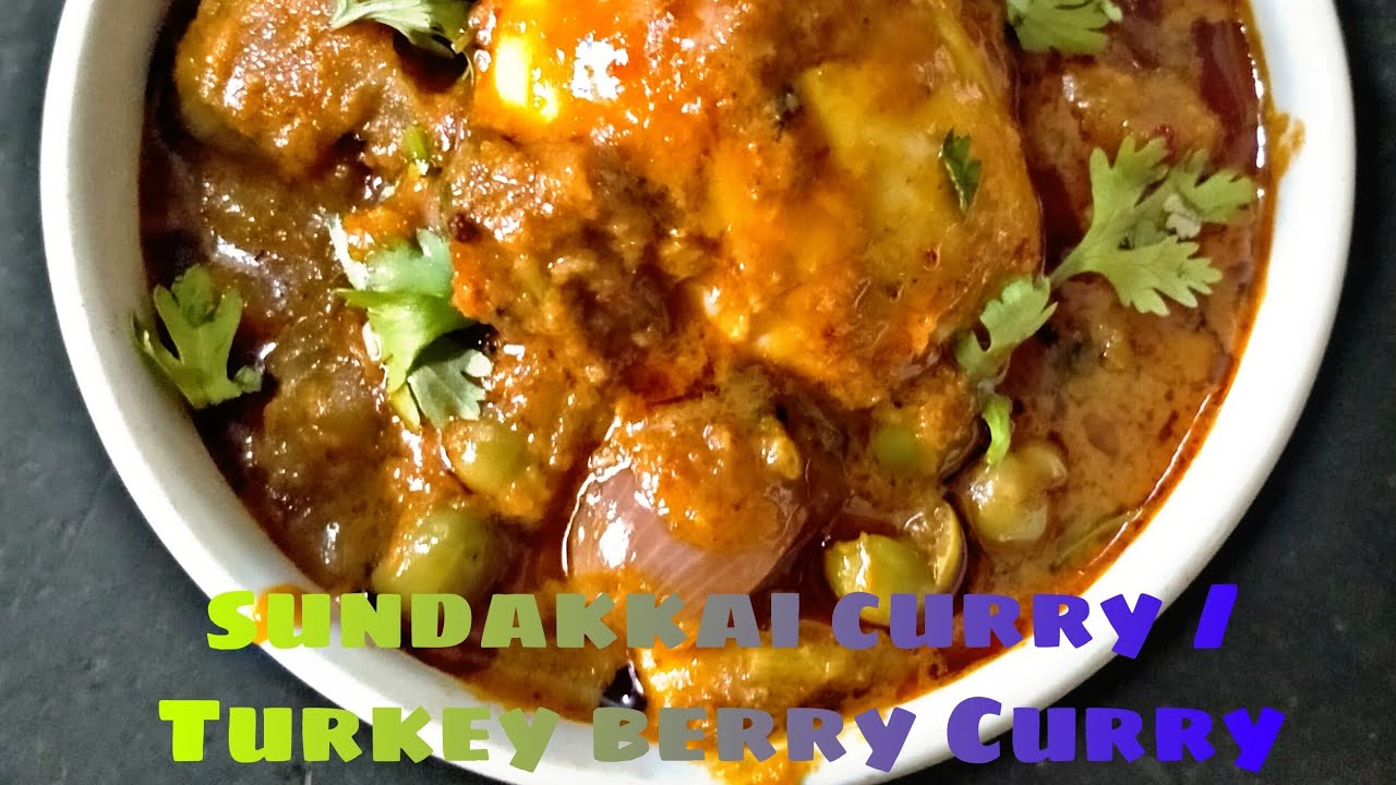 Sundakkai curry in telugu /Turkey berry curry