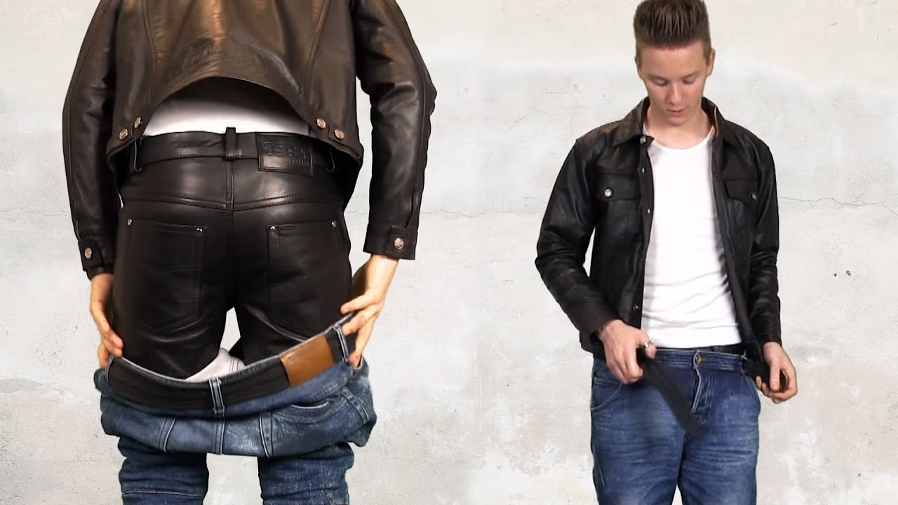 Nachbar neidisch auf enge Lederhose Lederjeans Bockle 1991 R&ouml;hre BOCKLEDER.DE
