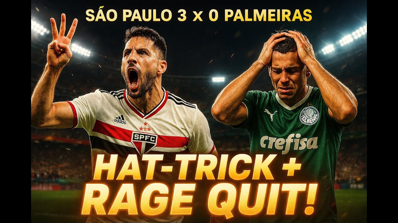⚽ Calleri HUMILHA o Palmeiras com Hat-Trick e Rival DESCONECTA! 😂 | S&atilde;o Paulo x Palmeiras &ndash; eFootbal