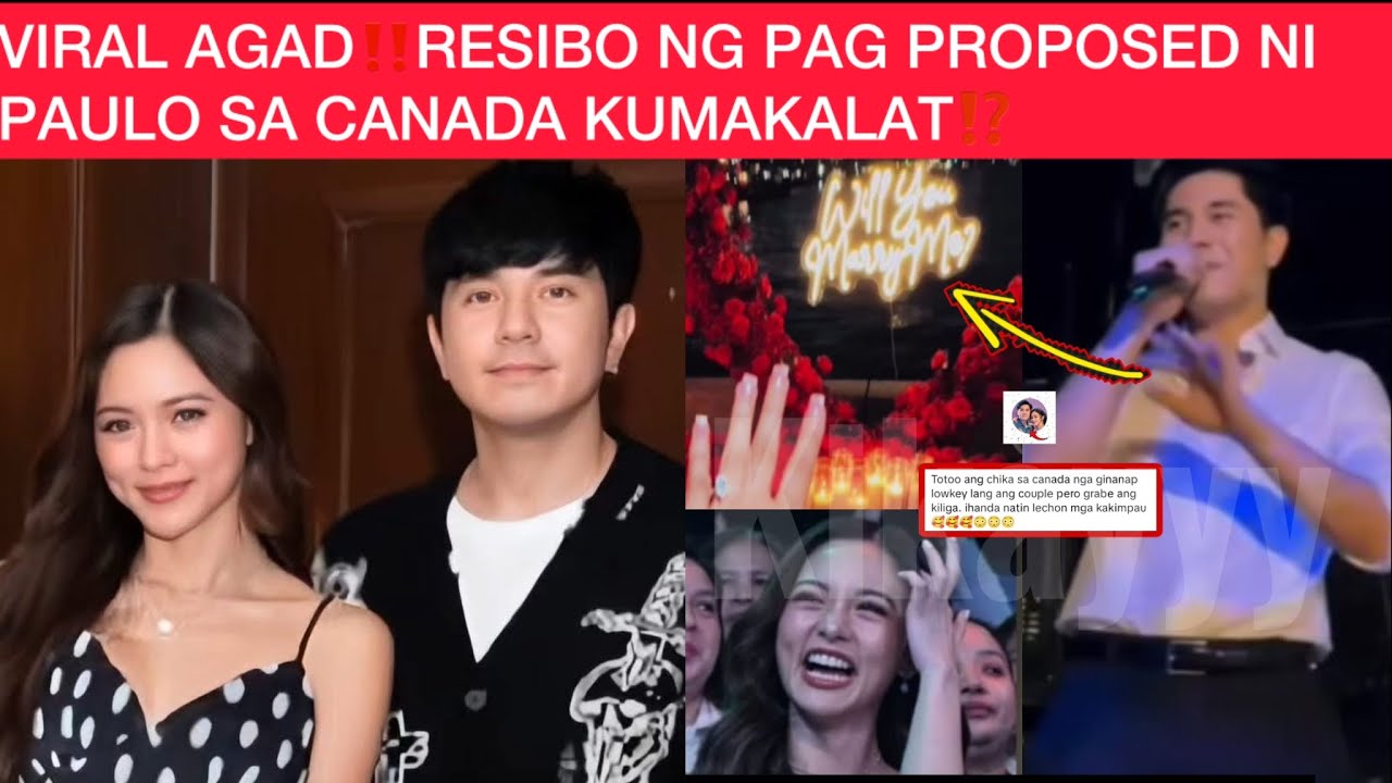 VIRAL AGAD‼️RESIBO NG PAG PROPOSED NI PAULO SA CANADA KUMAKALAT⁉️SINO NASA LIKOD NITO!!