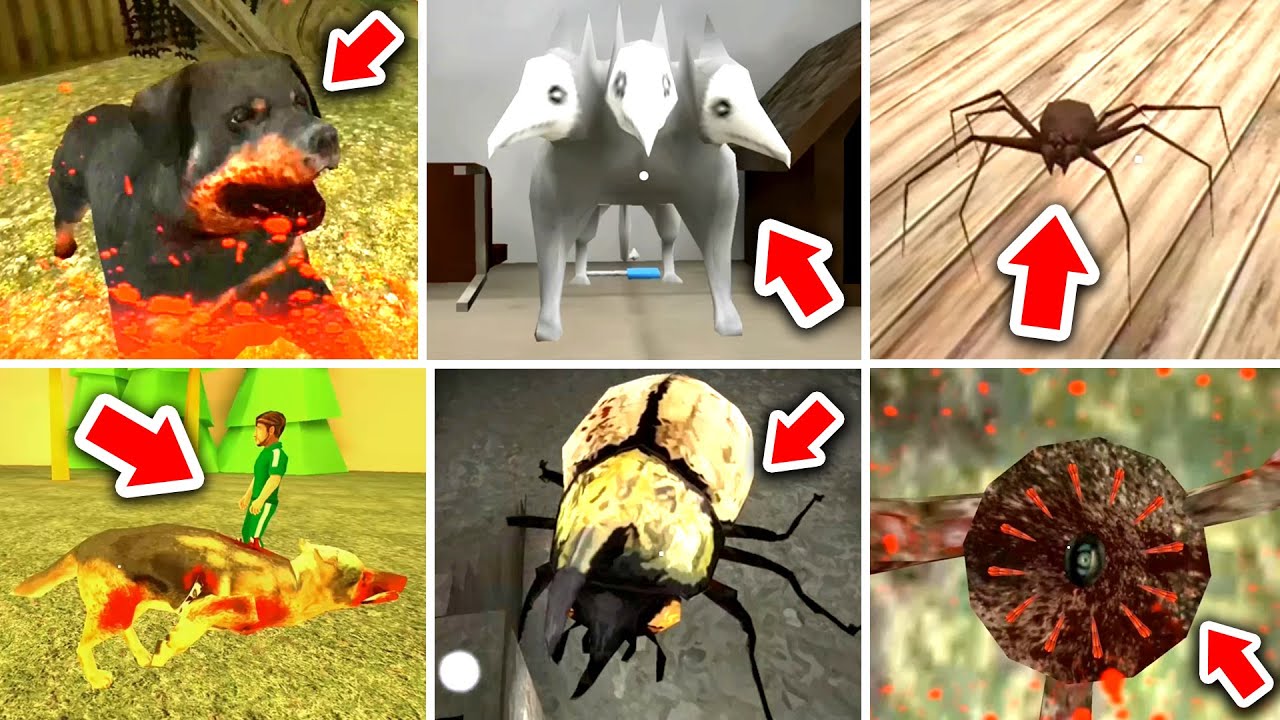 Pet Jumpscare - Doctor Warden-Head Horse-Mr Dog-The Twins-Grandpa&Granny-Granny 2-Mr Meat-Granny