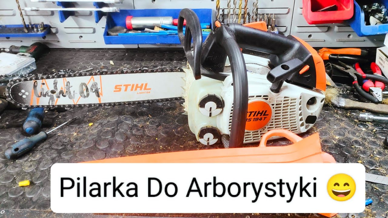 Stihl MS 194t - Prezentacja Profesjonalnej Gałęziówki, odpalenie i cięcie