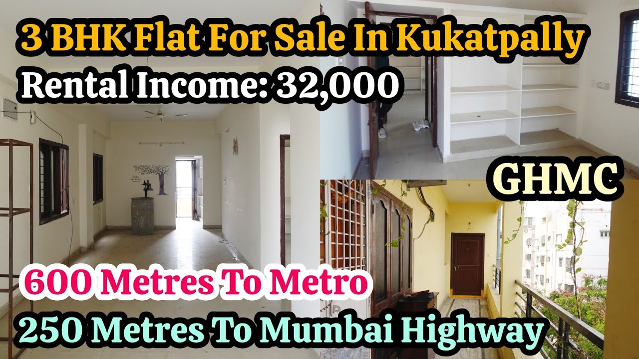 3 BHK Flat For Sale In Kukatpally 🏩 || 3 Side Road Apartment || 600 Mts To Metro || Code: PAR-965 ✨️