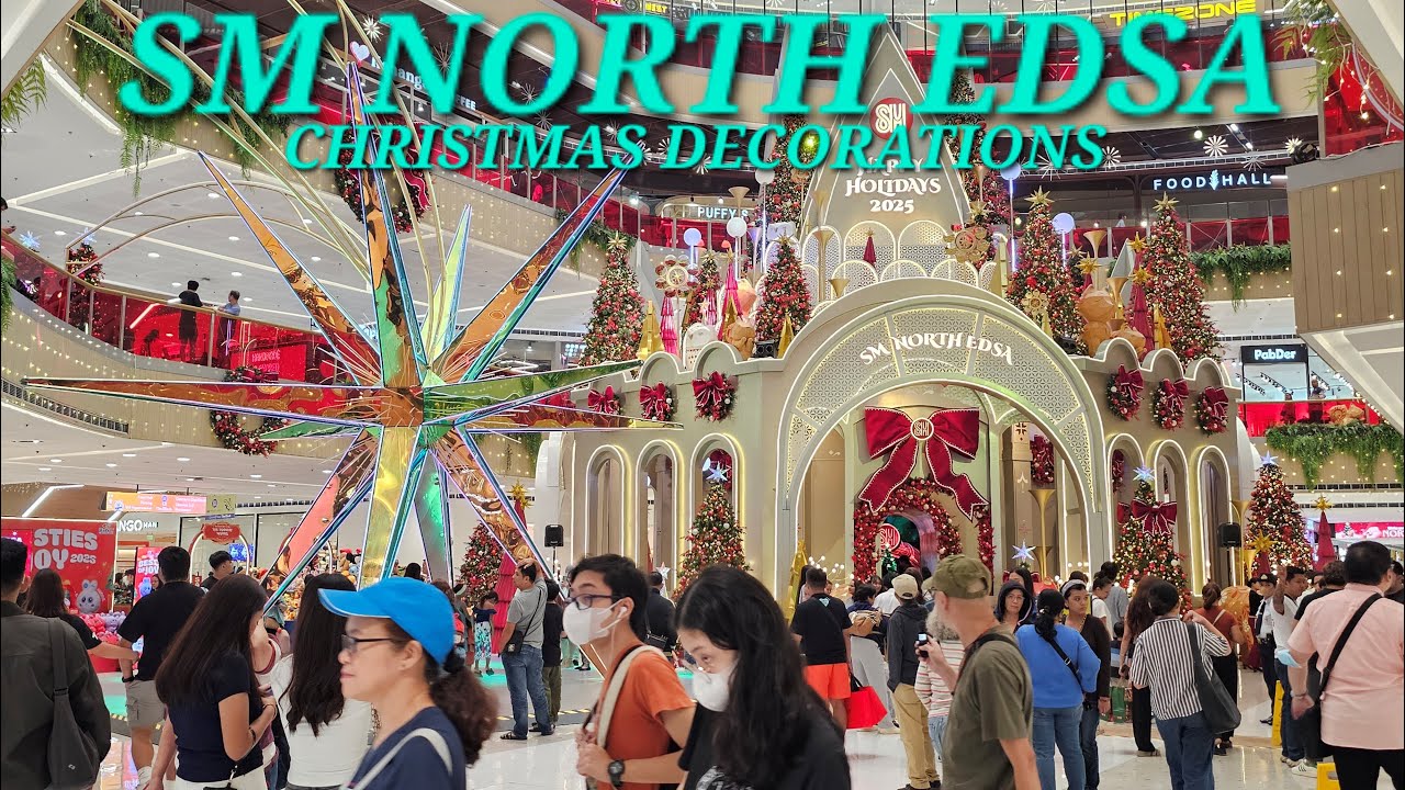 🇵🇭 SM NORTH EDSA Ultimate Walk [4K] Christmas Spirit, Lifestyle, Shopping, Foods & Sky Garden