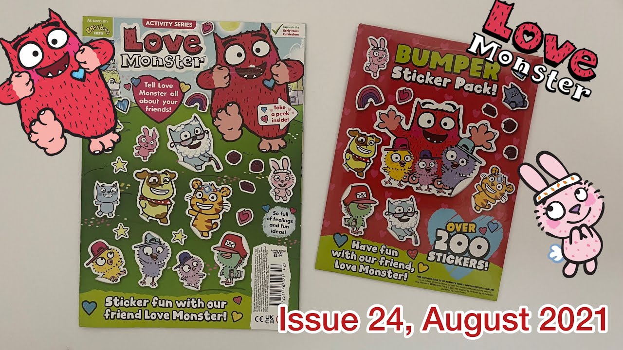 Love monster magazine (bumper sticker pack!!