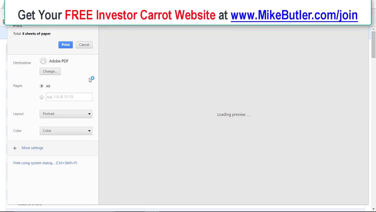 FREE real estate investor carrot website from Mike Butler